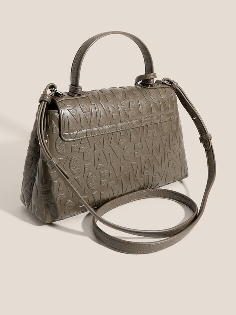 Женская сумка  ARMANI EXCHANGE LIZ PEBBLE TOP HANDLE, Артикул XW001223, хаки | 4979674. Ракурс 3