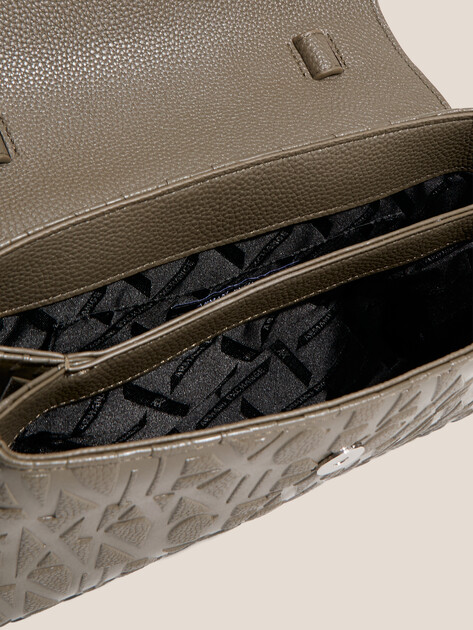 Женская сумка  ARMANI EXCHANGE LIZ PEBBLE TOP HANDLE, Артикул XW001223, хаки | 4979674. Ракурс 4