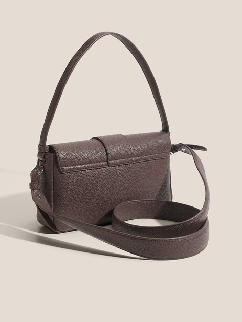 Женская сумка  ARMANI EXCHANGE SUSY SOFT SHOULDER, Артикул XW002592, темно-коричневый | 4979810. Ракурс 3