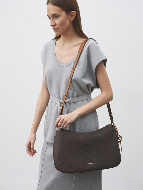 Женская сумка  MICHAEL KORS MD TZ CONV SHLDR, Артикул 30F5GY5M2B(K), темно-коричневый | 4979927. Ракурс 5