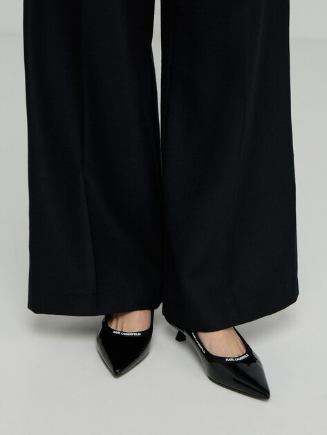Женские туфли с открытой пяткой (слинг-бэк) KARL LAGERFELD PASHA Ribbon Sling, Артикул KL30109R, черный | 4981409. Ракурс 7