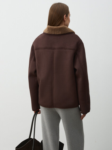 Женская дубленка MAISON DAVID, Артикул ZAZA_SDF_WS, шоколадный | 4985111. Ракурс 4 Женская дубленка MAISON DAVID, Артикул ZAZA_SDF_WS, шоколадный | 4985111. Ракурс 4