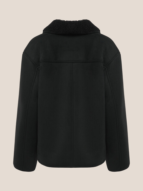 Женская дубленка  MAISON DAVID, Артикул ZAZA_SDF_WS, черный | 4985143. Ракурс 8