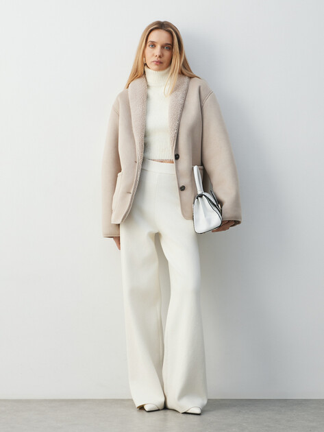 Женская дубленка MAISON DAVID, Артикул ZAZA_SDF_WS, пыльно-бежевый | 4985151. Ракурс 2 Женская дубленка MAISON DAVID, Артикул ZAZA_SDF_WS, пыльно-бежевый | 4985151. Ракурс 2