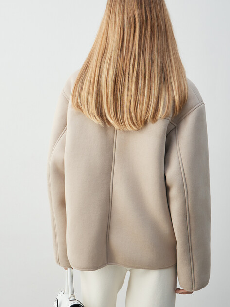 Женская дубленка MAISON DAVID, Артикул ZAZA_SDF_WS, пыльно-бежевый | 4985151. Ракурс 4 Женская дубленка MAISON DAVID, Артикул ZAZA_SDF_WS, пыльно-бежевый | 4985151. Ракурс 4