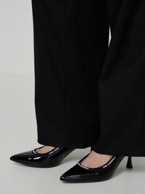 Женские туфли с открытой пяткой (слинг-бэк) KARL LAGERFELD SIENNA Ribbon Sling, Артикул KL32706, черный | 4986268. Ракурс 7 Женские туфли с открытой пяткой (слинг-бэк) KARL LAGERFELD SIENNA Ribbon Sling, Артикул KL32706, черный | 4986268. Ракурс 7