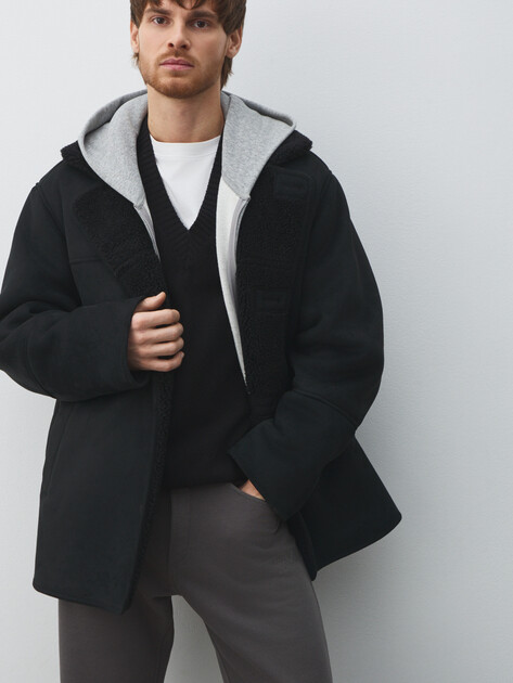 Мужская дубленка  MAISON DAVID, Артикул LEON_SDF_WS, черный | 4986551. Ракурс 5