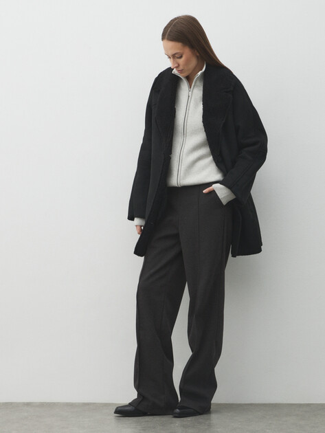 Женская дубленка MAISON DAVID, Артикул DIANA_SDF_WS, черный | 4986882. Ракурс 2 Женская дубленка MAISON DAVID, Артикул DIANA_SDF_WS, черный | 4986882. Ракурс 2