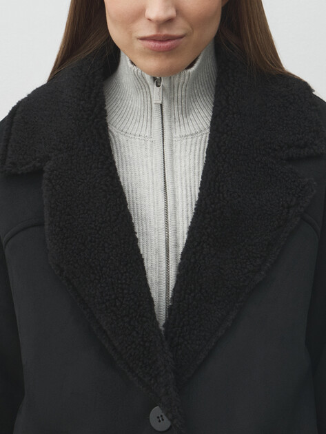 Женская дубленка MAISON DAVID, Артикул DIANA_SDF_WS, черный | 4986882. Ракурс 3 Женская дубленка MAISON DAVID, Артикул DIANA_SDF_WS, черный | 4986882. Ракурс 3