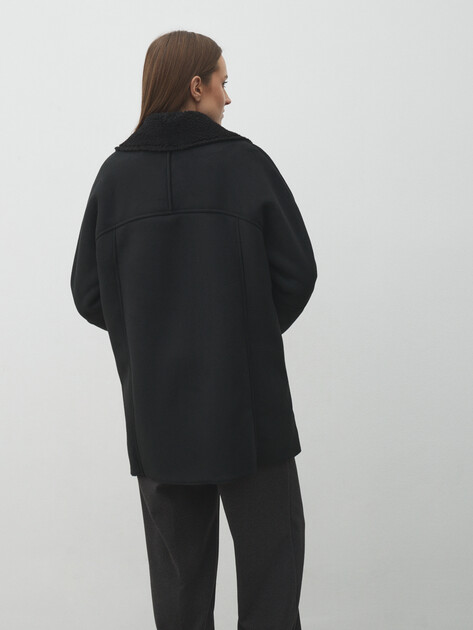 Женская дубленка MAISON DAVID, Артикул DIANA_SDF_WS, черный | 4986882. Ракурс 4 Женская дубленка MAISON DAVID, Артикул DIANA_SDF_WS, черный | 4986882. Ракурс 4