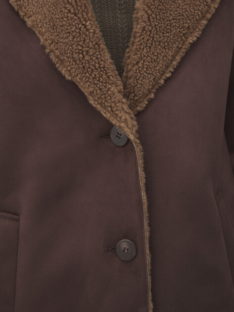 Женская дубленка MAISON DAVID, Артикул DIANA_SDF_WS, шоколадный | 4986891. Ракурс 3 Женская дубленка MAISON DAVID, Артикул DIANA_SDF_WS, шоколадный | 4986891. Ракурс 3