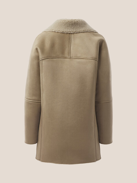 Женская дубленка  MAISON DAVID, Артикул DIANA_SDF_WS, темно-бежевый | 4986917. Ракурс 8