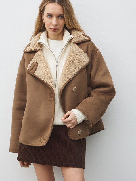 Женская дубленка MAISON DAVID, Артикул MATILDA_SDF_WS, серовато-коричневый | 4988143. Ракурс 5 Женская дубленка MAISON DAVID, Артикул MATILDA_SDF_WS, серовато-коричневый | 4988143. Ракурс 5