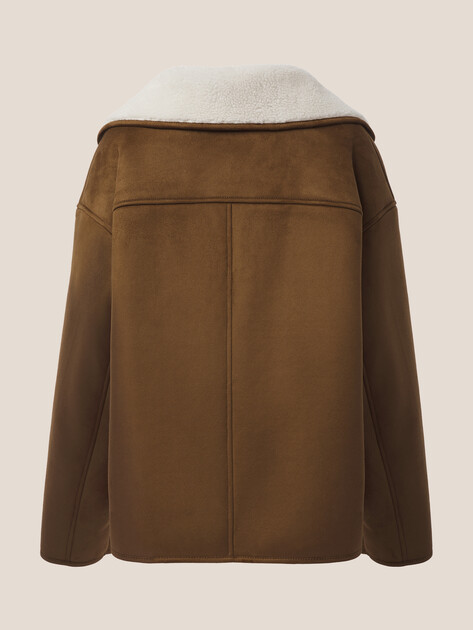 Женская дубленка  MAISON DAVID, Артикул MATILDA_SDF_WS, светло-коричневый | 4988150. Ракурс 8