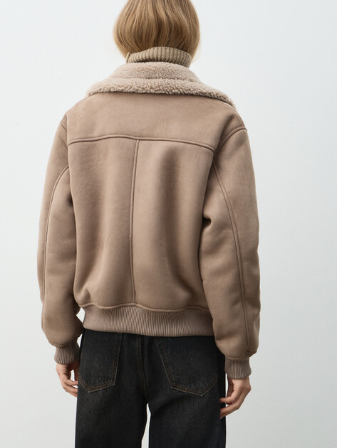 Женская дубленка MAISON DAVID, Артикул SUZANNE_SDF_WS, серо-коричневый | 4988838. Ракурс 4 Женская дубленка MAISON DAVID, Артикул SUZANNE_SDF_WS, серо-коричневый | 4988838. Ракурс 4