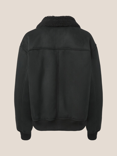 Женская дубленка  MAISON DAVID, Артикул SUZANNE_SDF_WS, черный | 4988845. Ракурс 8