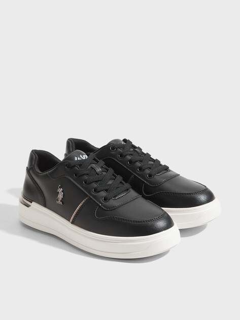 Женские кеды U.S.POLO ASSN. ALKA, Артикул 102693935, черный | 4988925. Ракурс 2