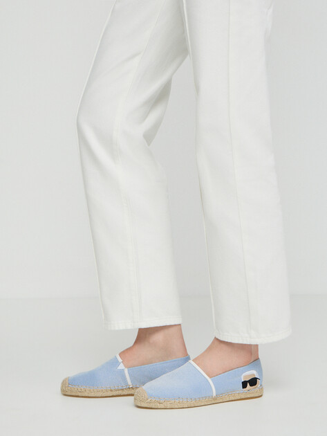 Женские эспадрильи KARL LAGERFELD KAMINI Embro NFT Slip On, Артикул KL80111G, светло-голубой | 4989291. Ракурс 7