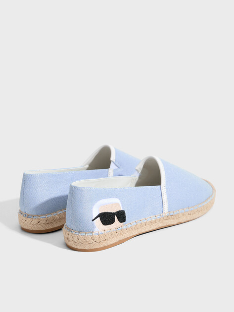 Женские эспадрильи KARL LAGERFELD KAMINI Embro NFT Slip On, Артикул KL80111G, светло-голубой | 4989291. Ракурс 5