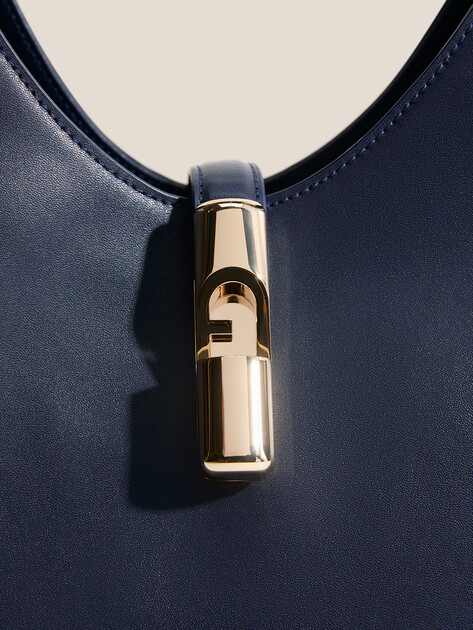 Женская сумка  FURLA, Артикул FURLA GOCCIA M HOBO, темно-синий | 4989420. Ракурс 2