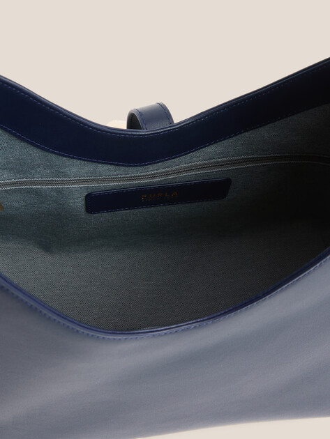 Женская сумка  FURLA, Артикул FURLA GOCCIA M HOBO, темно-синий | 4989420. Ракурс 4