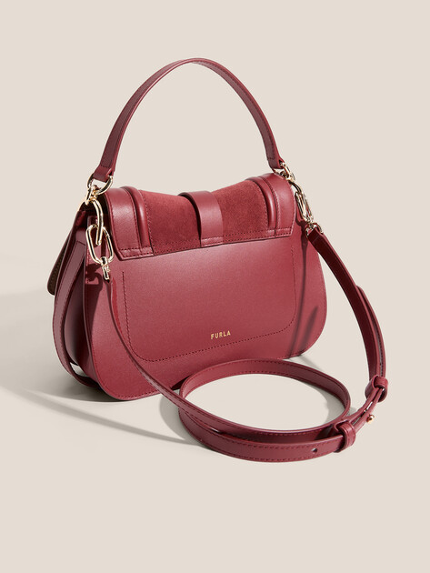 Женская сумка  FURLA, Артикул FURLA FLOW M TOP HANDLE, вишневый | 4989878. Ракурс 3