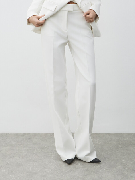 Женские прямые брюки  MARCIANO BY GUESS DALIA STRAIGHT PANT, Артикул 5BGB017046A, молочно-белый | 4990977. Ракурс 6