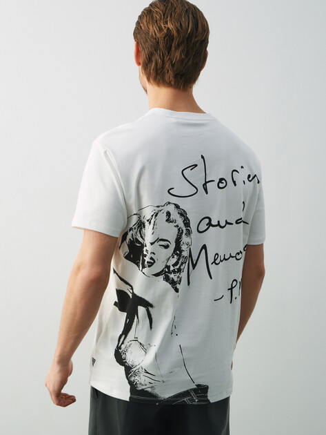 Мужская футболка GUESS SS BSC MEMORIES TEE, Артикул M5BI63KBZV1, белый | 4992288. Ракурс 4