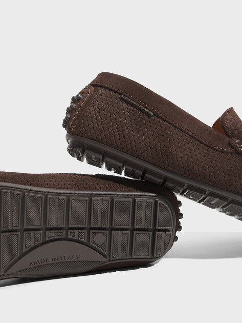 Мужские Мокасины Dino bigioni DBS1005 темно-коричневый