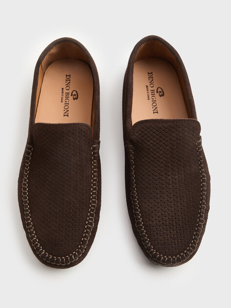 Мужские Мокасины Dino bigioni DBS1005 темно-коричневый
