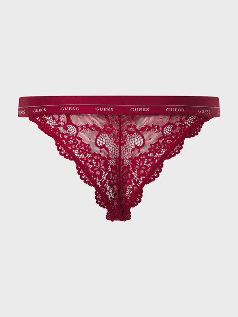 Женские трусы GUESS JANE BRAZILIAN, Артикул O4YE00PZ01C, красный | 4992815. Ракурс 3