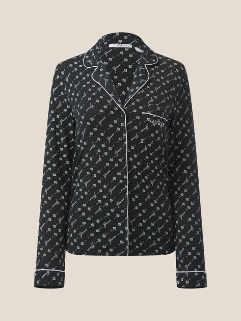 Женская пижама GUESS SASHA PJ SET, Артикул O5RX08KCIN2, черный | 4992941. Ракурс 7