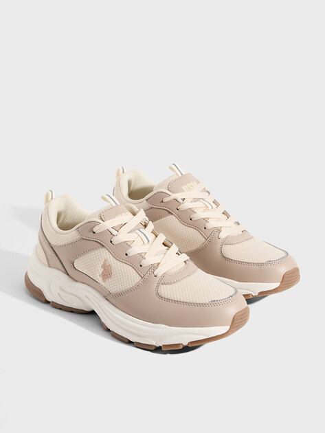 Женские кроссовки U.S.POLO ASSN. SORLEY, Артикул 102693513, бежевый | 4993821. Ракурс 2