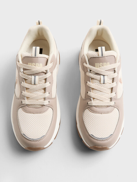 Женские кроссовки U.S.POLO ASSN. SORLEY, Артикул 102693513, бежевый | 4993821. Ракурс 4