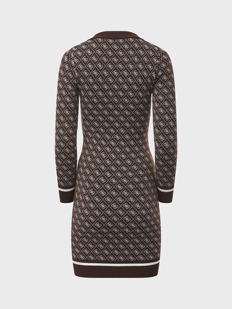 Женское платье GUESS LS POLO AUBREY 4G SWTR DRESS, Артикул W5BK25Z3JD2, коричневый | 4993960. Ракурс 7 Женское платье GUESS LS POLO AUBREY 4G SWTR DRESS, Артикул W5BK25Z3JD2, коричневый | 4993960. Ракурс 7