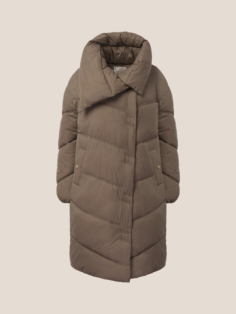 Женский пуховик GUESS SAMANTA SOFT PUFFA, Артикул W5BL39W2862, пыльно-коричневый | 4993978. Ракурс 6