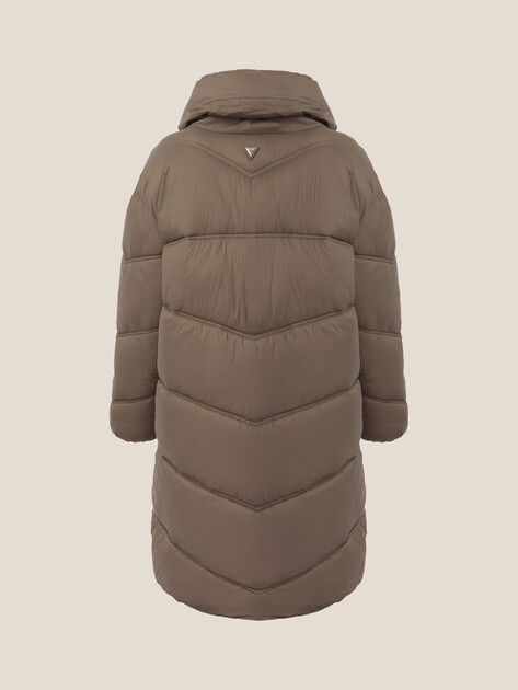 Женский пуховик GUESS SAMANTA SOFT PUFFA, Артикул W5BL39W2862, пыльно-коричневый | 4993978. Ракурс 7