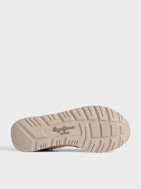 Женские кроссовки PEPE JEANS BRIT GLEN W, Артикул PLS400023, светло-бежевый | 4994039. Ракурс 6