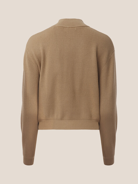 Женский джемпер GUESS LS HALF ZIP HARLEY SWTR, Артикул W5BR29Z0572, коричневый | 4994148. Ракурс 7