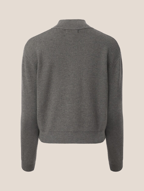 Женский джемпер GUESS LS HALF ZIP HARLEY SWTR, Артикул W5BR29Z0572, серый | 4994188. Ракурс 7