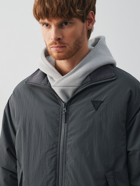 Мужская куртка GUESS GHIGO HIGH NECK JACKET, Артикул Z5BL07WGTN2, темно-серый | 4994317. Ракурс 6