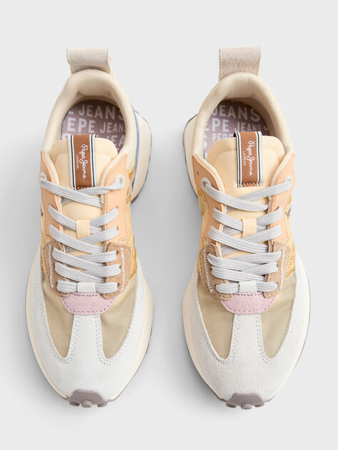 Женские кроссовки PEPE JEANS LUCKY TRANSLUCENT W, Артикул PLS600043, мультицвет | 4994635. Ракурс 4