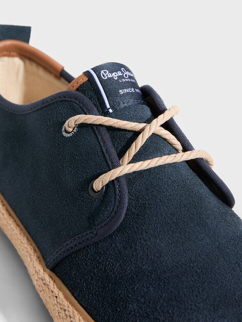 Мужские эспадрильи PEPE JEANS PORT CASUAL M, Артикул PMS100007, темно-синий | 4995361. Ракурс 3