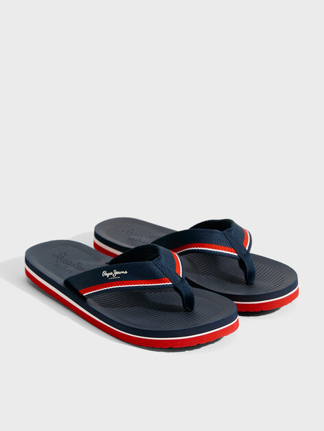 Мужские вьетнамки PEPE JEANS WEST BOAT M, Артикул PMS700021, темно-синий | 4995533. Ракурс 2