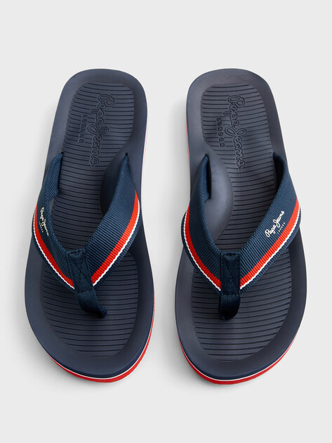 Мужские вьетнамки PEPE JEANS WEST BOAT M, Артикул PMS700021, темно-синий | 4995533. Ракурс 4