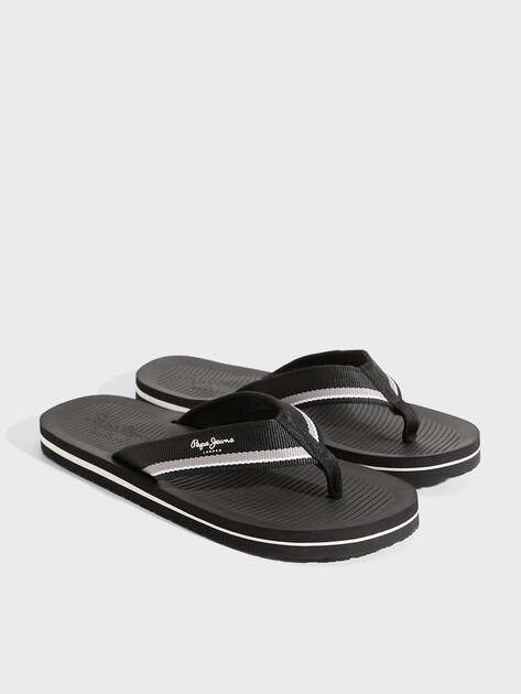 Мужские вьетнамки PEPE JEANS WEST BOAT M, Артикул PMS700021, черный | 4995549. Ракурс 2