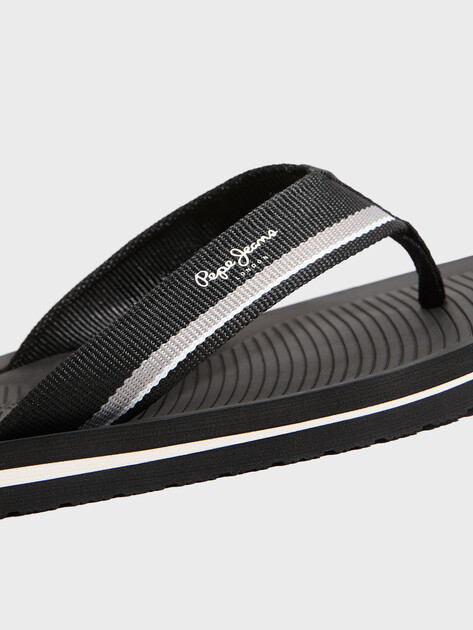 Мужские вьетнамки PEPE JEANS WEST BOAT M, Артикул PMS700021, черный | 4995549. Ракурс 3
