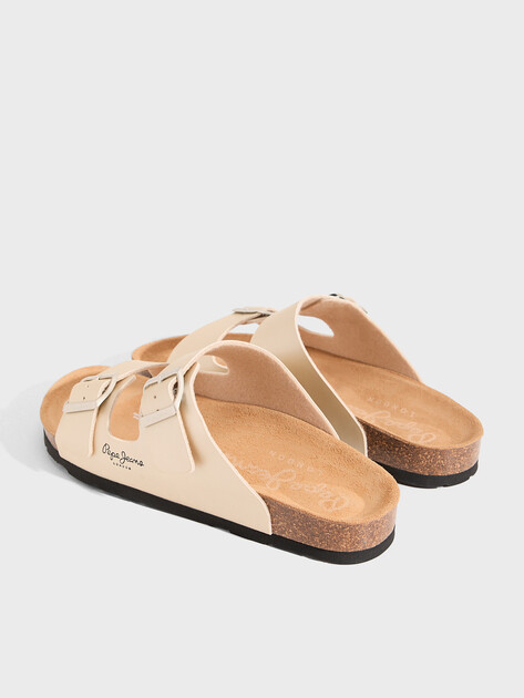 Женские шлепанцы PEPE JEANS OBAN CLASSIC W, Артикул PLS90621, золотой | 4995998. Ракурс 5