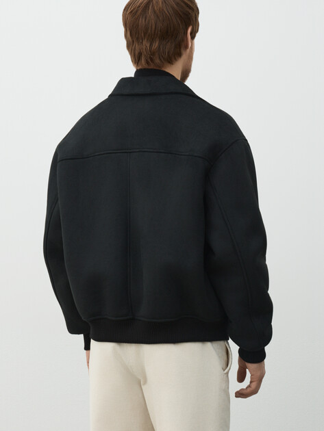 Мужская дубленка  MAISON DAVID, Артикул CONAN_SDF-WS, черный | 5005424. Ракурс 4