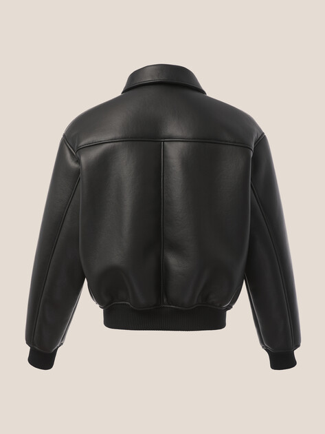 Мужская дубленка  MAISON DAVID, Артикул CONAN_SDF-WL, черный | 5005439. Ракурс 8